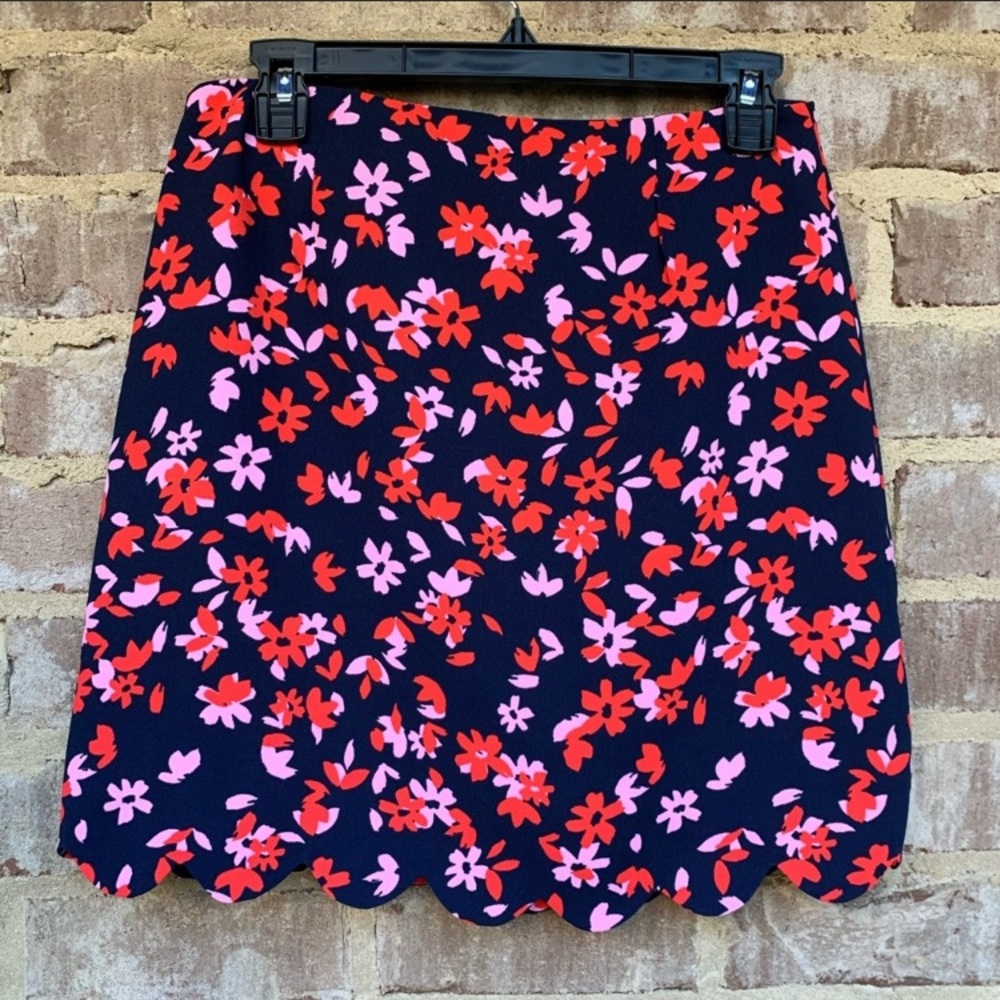 Draper James painterly floral skirt sz 4 NWT